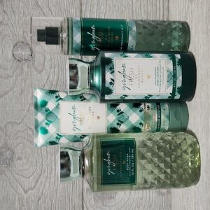 Bath & Body Works Gingham Fresh 4pc Set Wash Lotion Cream Mist